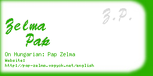 zelma pap business card